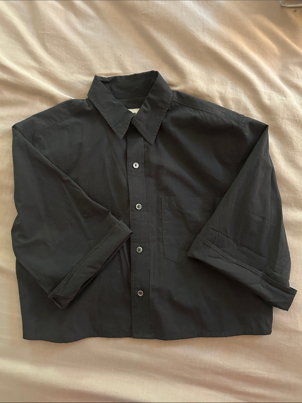 Buck Mason mainstay cropped button down - Picture 2 of 4